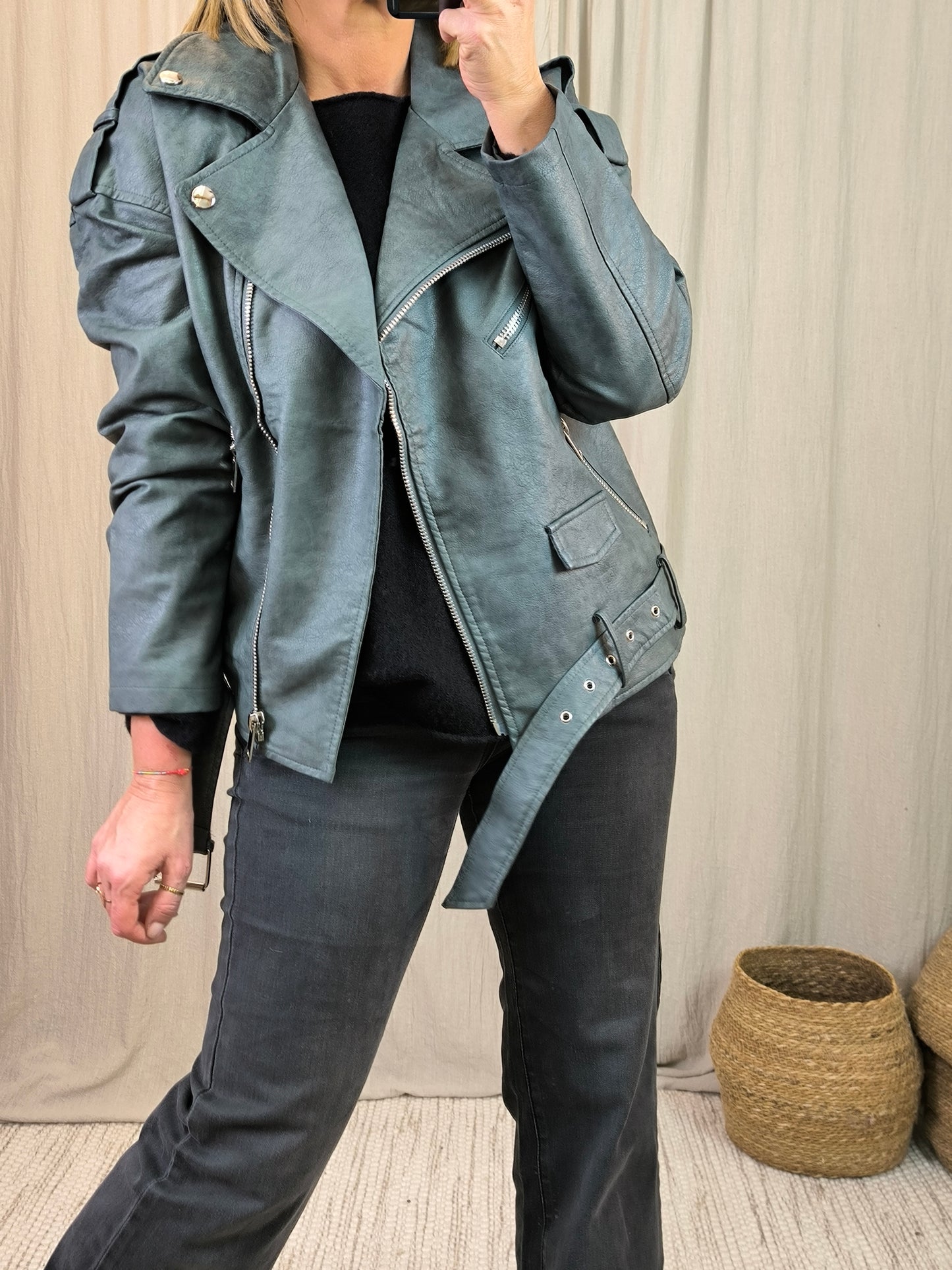 Veste perfecto grise