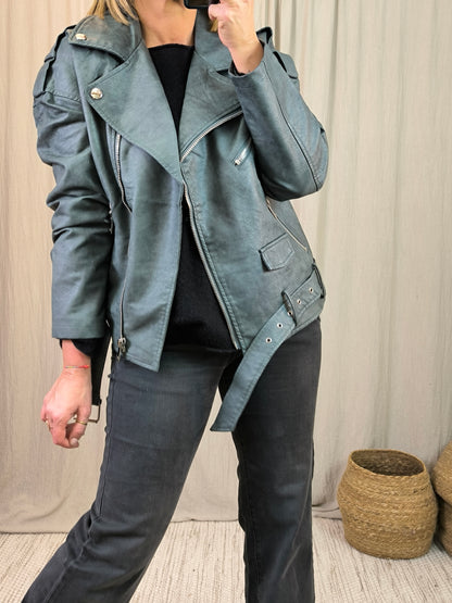 Veste perfecto grise