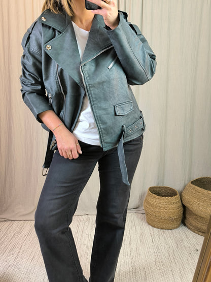 Veste perfecto grise