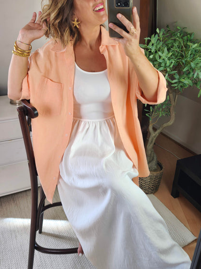 Chemise abricot