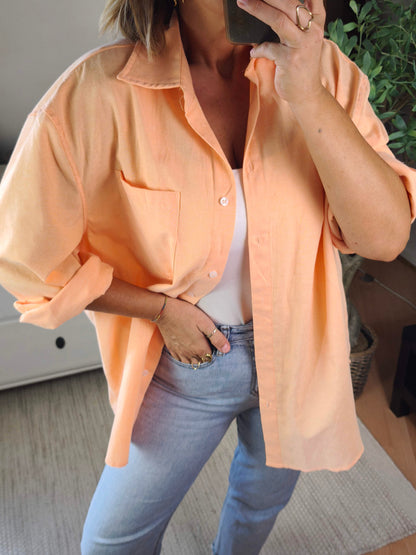 Chemise abricot