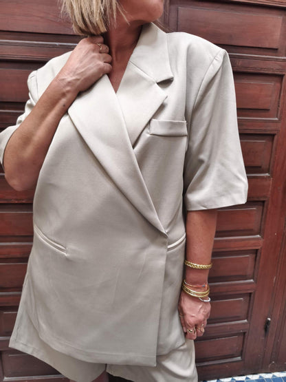 blazer manche courte