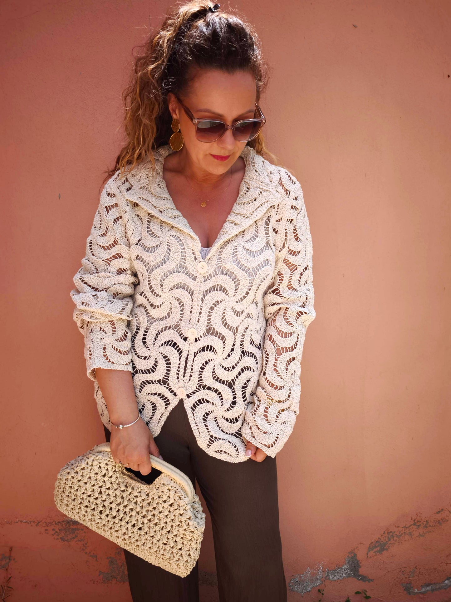 Cardigan brodé