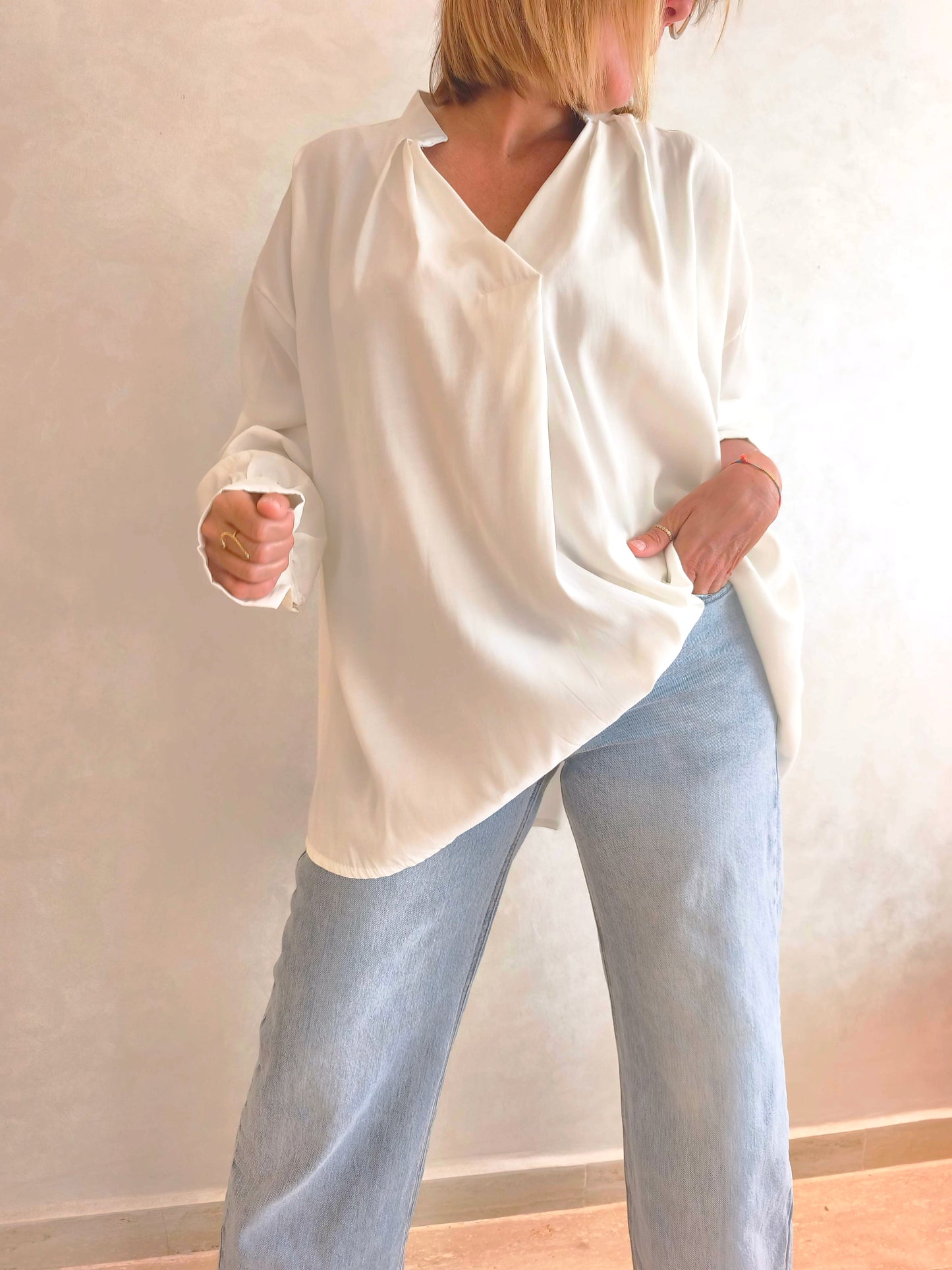 Blouse viscose blanche