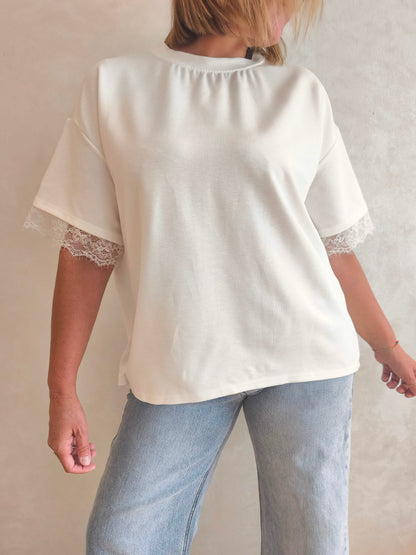 T-shirt dentelle